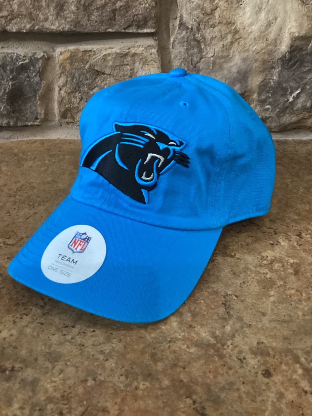 NFL Carolina Panthers Hat Blue Adjustable Buckle Team Headwear One Size New